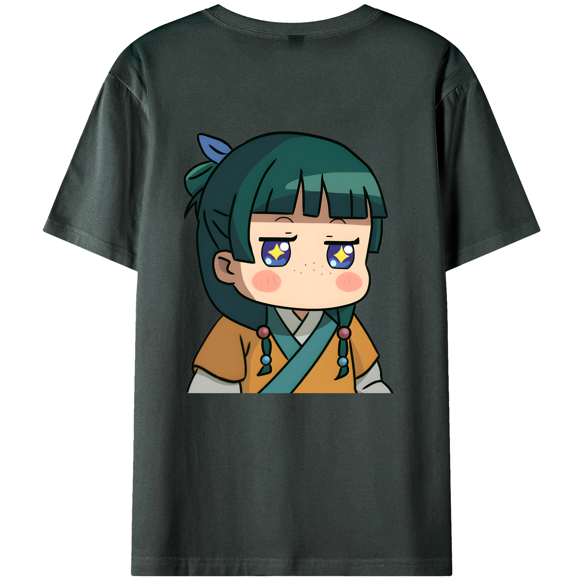 （画像用） 薬屋のひとりごと The Apothecary Diaries 綿100％ メンズ半袖Tシャツ（バックプリント） 通気性